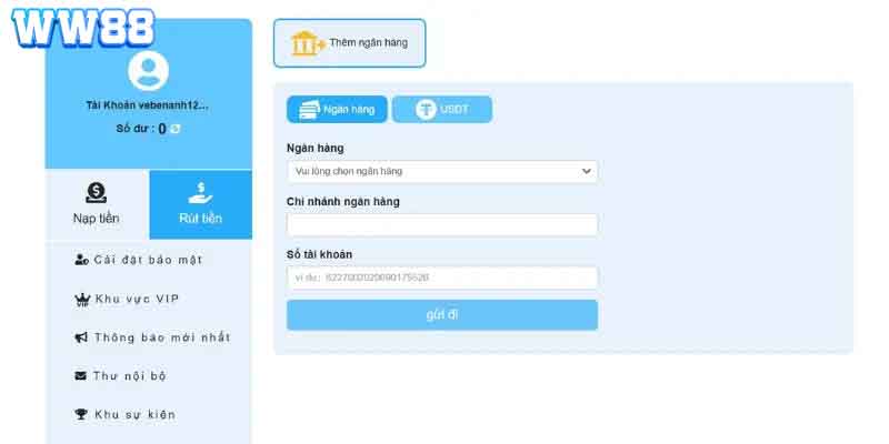 Hãy kiểm tra kỹ thông tin rút tiền WW88 để đảm bảo an toàn 